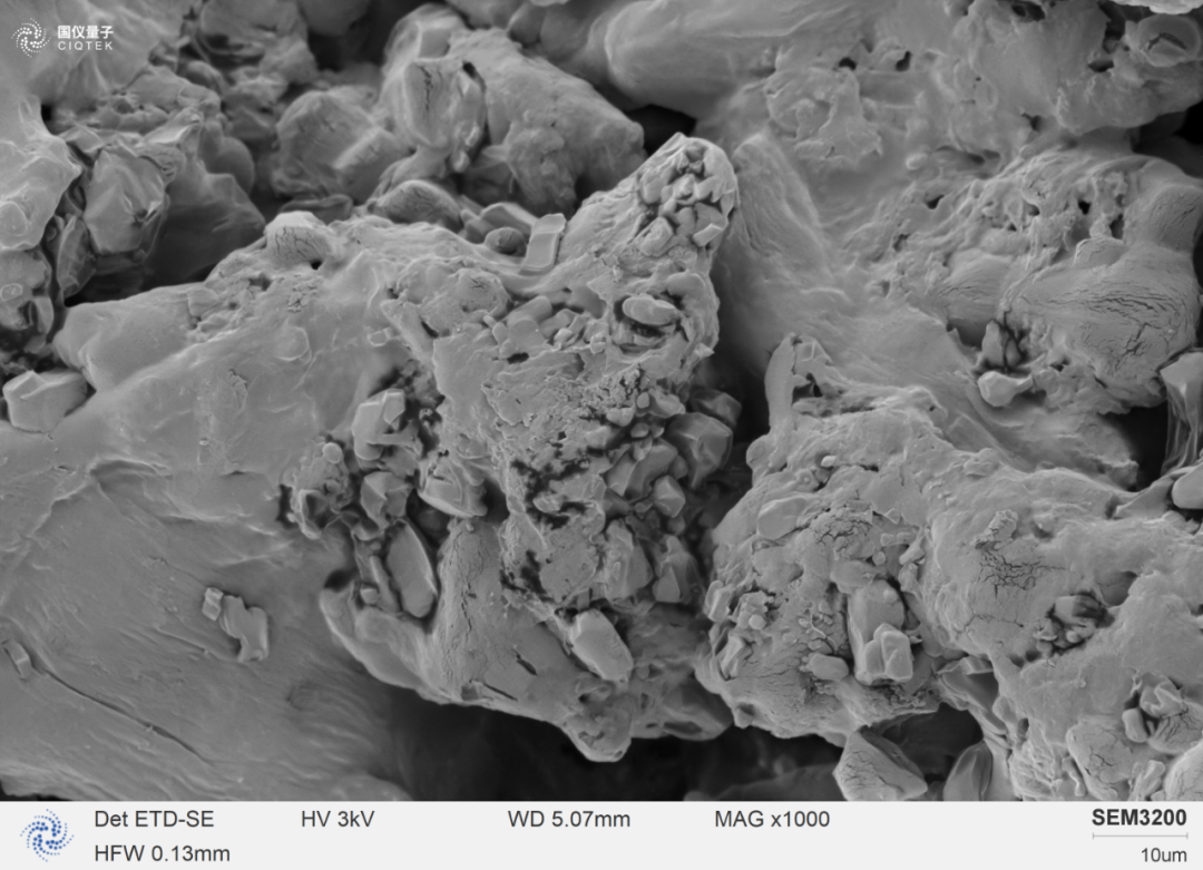 SEM3200 pode observar claramente a morfologia da superfície das partículas de ibuprofeno