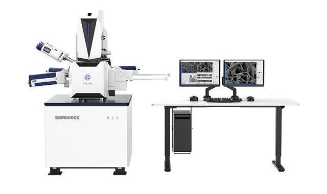 Resolução ultra-alta. Microscópio eletrônico de varredura de emissão de campo FESEM | SEM5000X