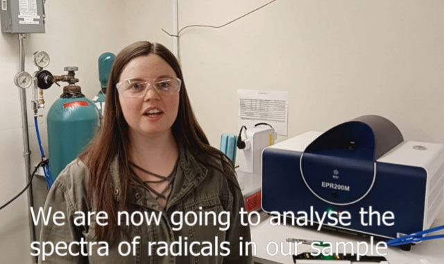 A screenshot from a user feedback video of the CIQTEK desktop EPR200M from Cornell University.