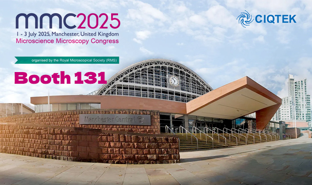 CIQTEK no Microscience Microscopy Congress 2025 em Manchester, estande nº 131