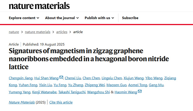 Nature Materials | Visualizing Graphene Magnetism: CIQTEK SNVM Enables a Key Breakthrough in Graphene Spintronics