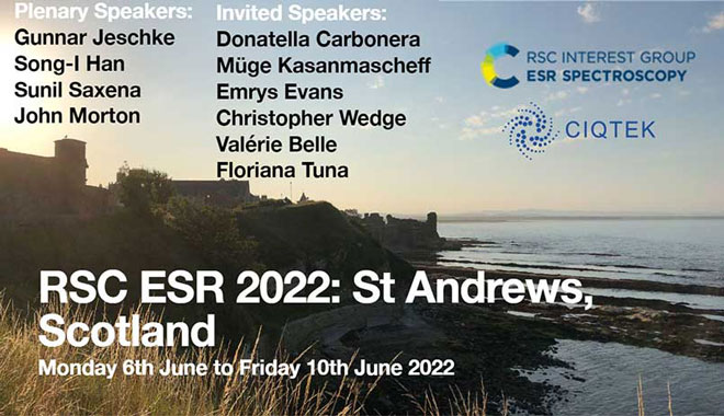 CIQTEK participará do International RSC ESR 2022 em St Andrews, Escócia